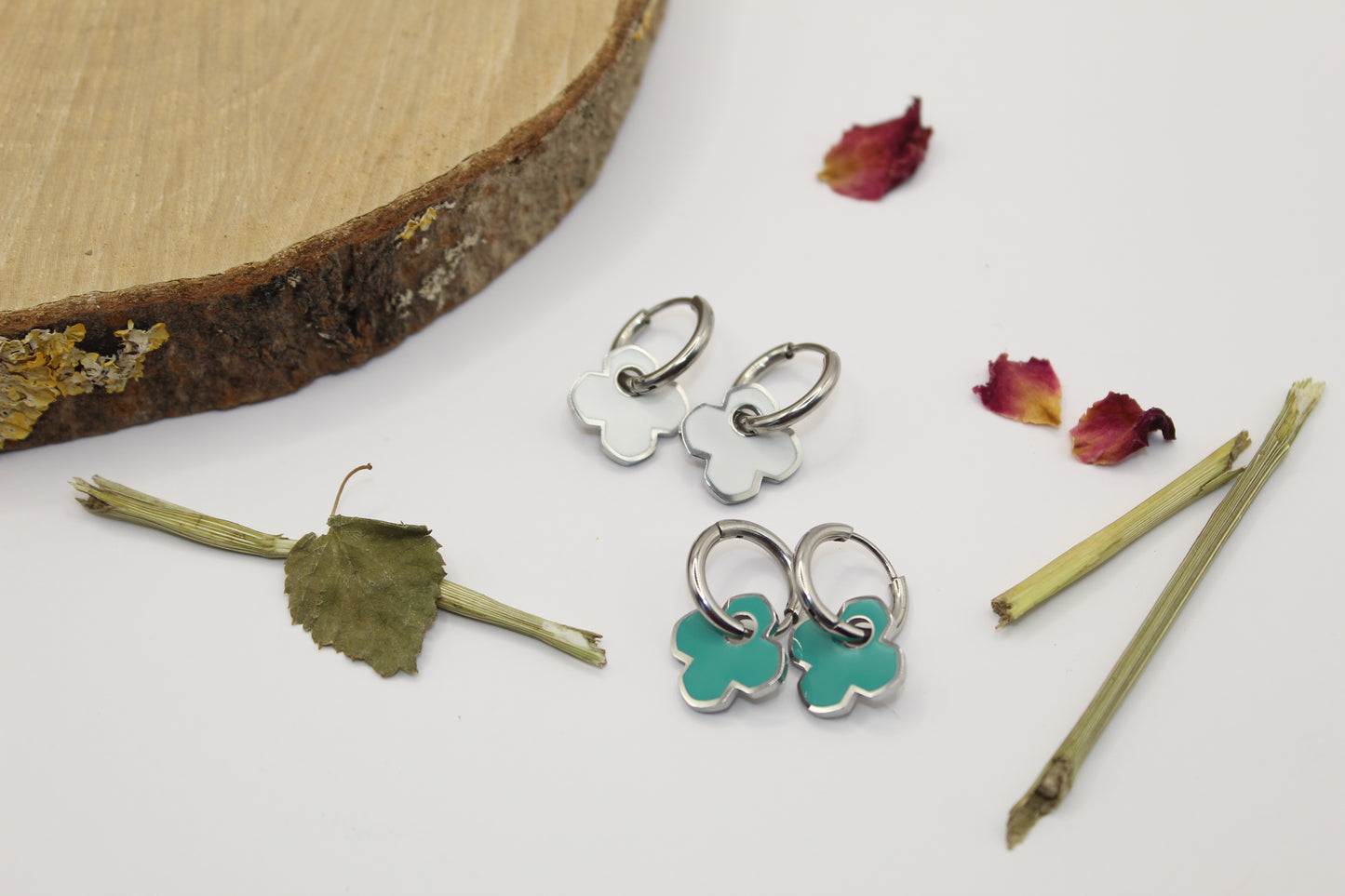 Boucles d'oreilles trèfles