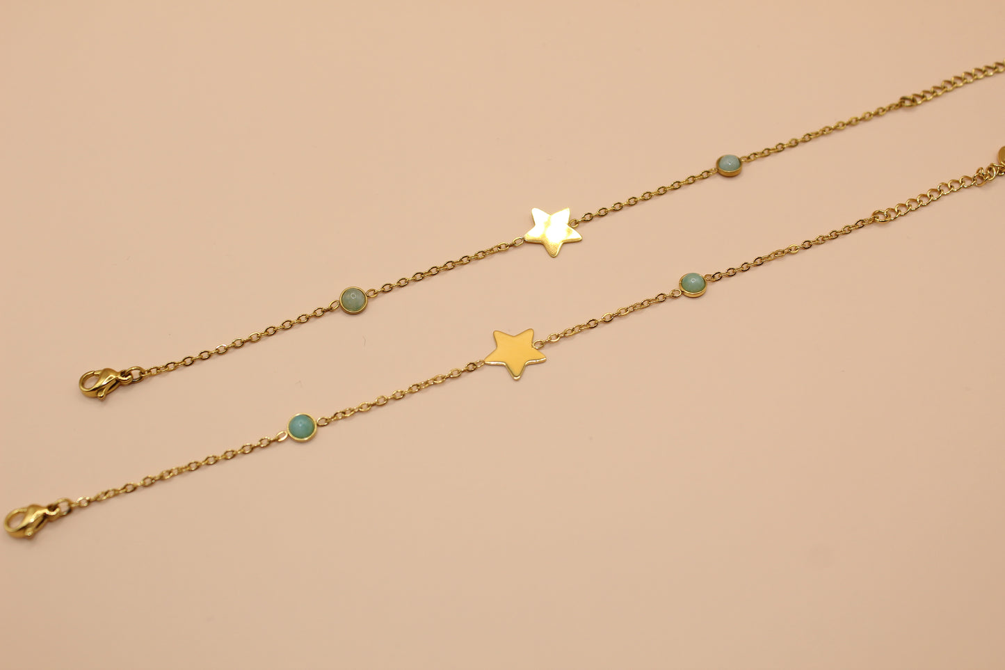 Bracelet étoile verte
