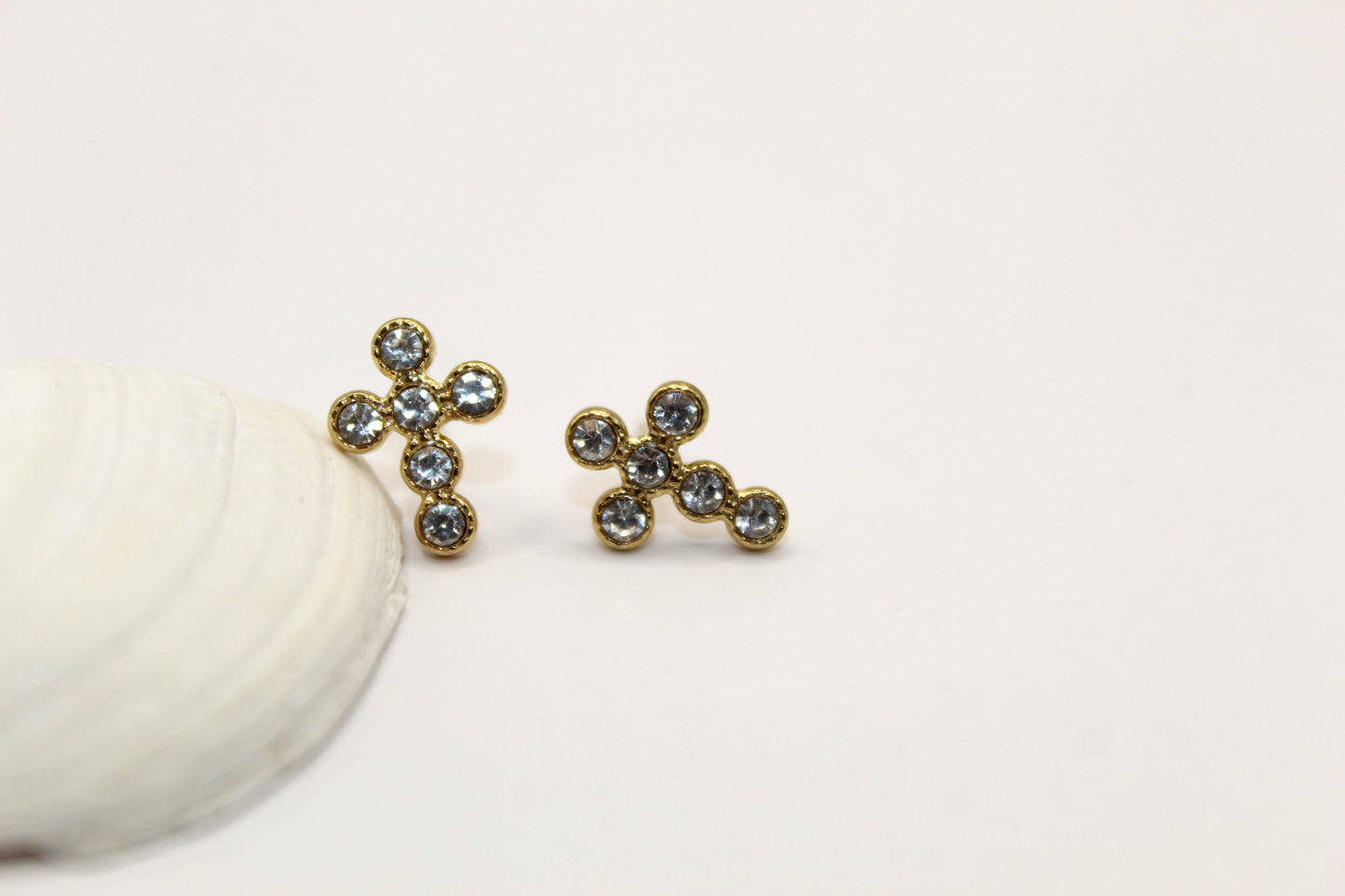 Boucles d'oreilles croix