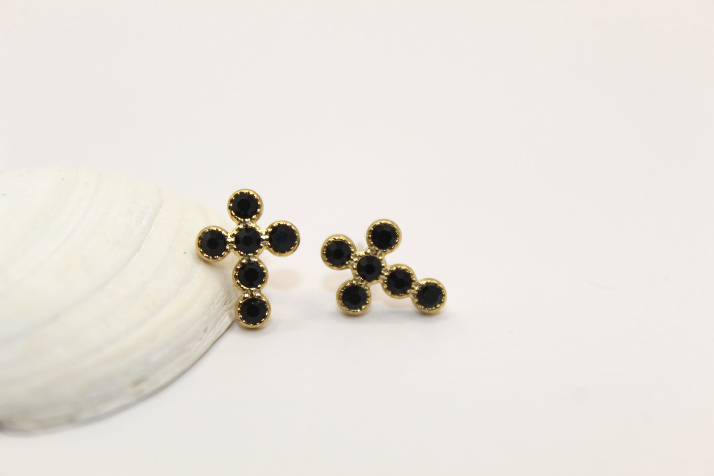 Boucles d'oreilles croix