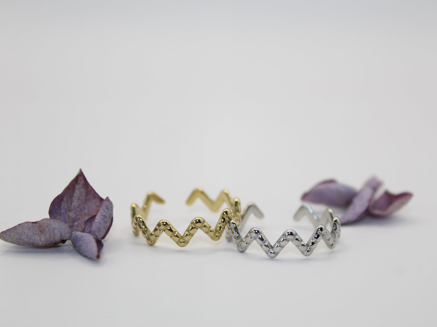 Bague zigzag
