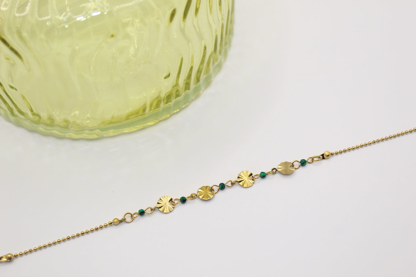 Bracelet soleil vert
