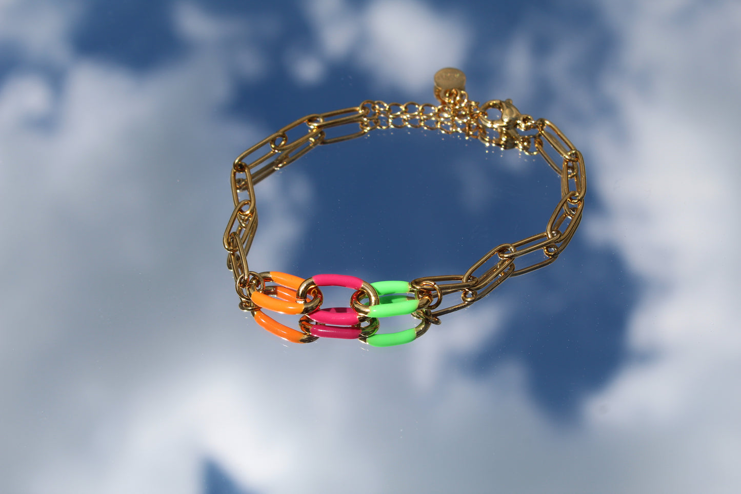 Bracelet chaine 3 couleurs