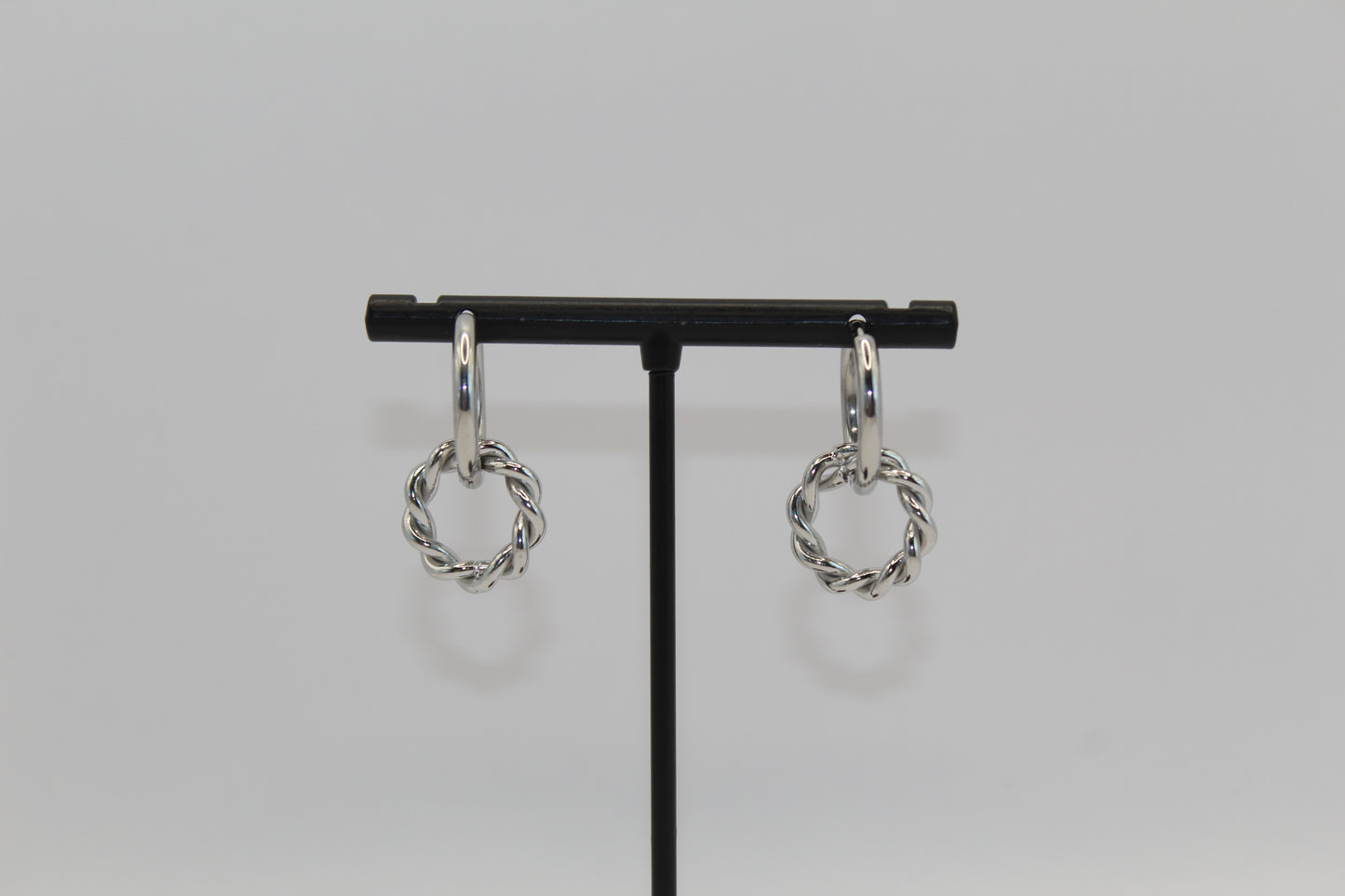 Boucles d'oreilles torsadées