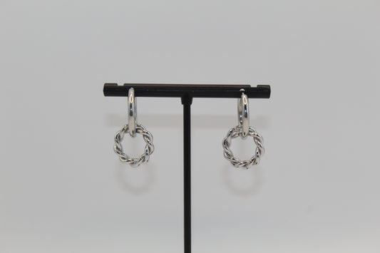 Boucles d'oreilles torsadées