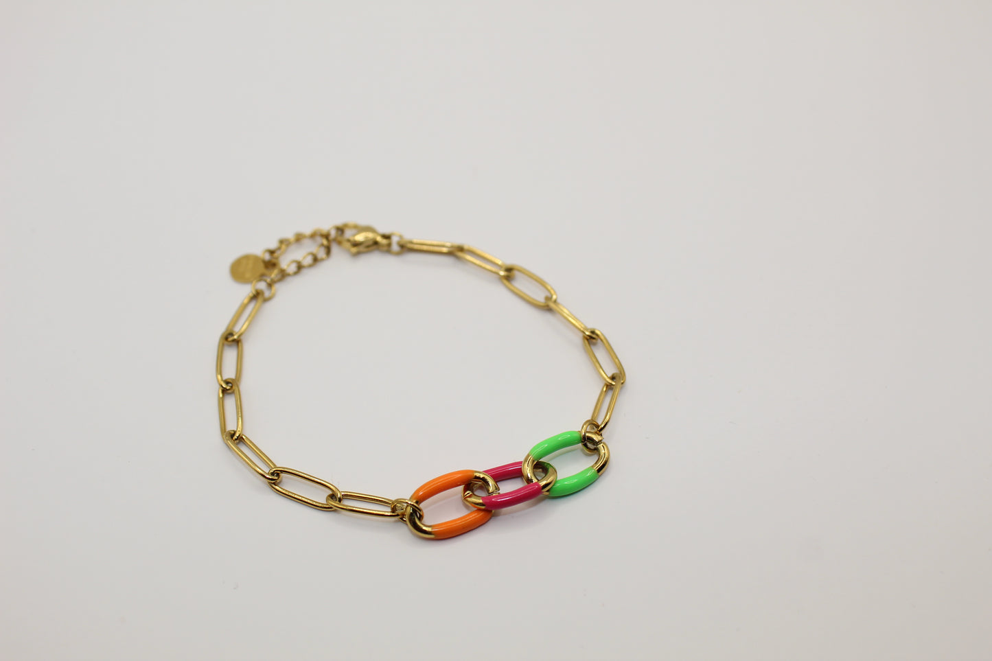 Bracelet chaine 3 couleurs