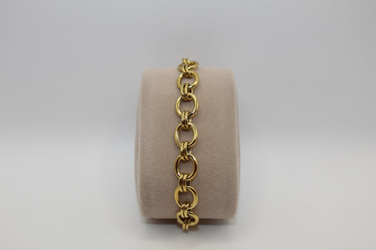 Bracelet chaine dorée