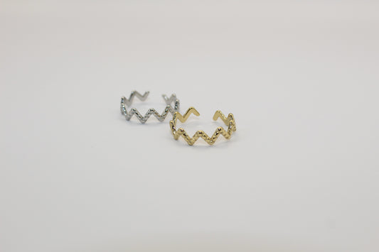 Bague zigzag