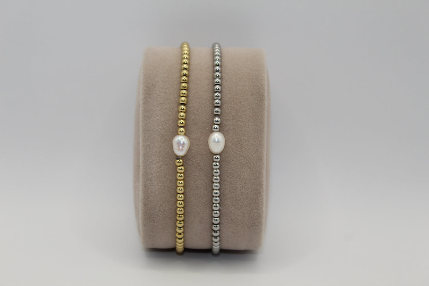 Bracelet perle blanche